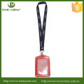 Leder Namenskartenhalter mit Polyester Lanyard